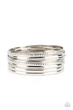 Load image into Gallery viewer, Stackable Shimmer - Silver Bracelet
