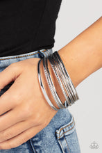 Load image into Gallery viewer, Stackable Shimmer - Silver Bracelet
